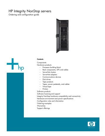 HP Integrity NonStop Servers - Hewlett-Packard