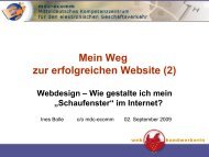 Mein Weg zur erfolgreichen Website 2 - Design - MDC ecomm