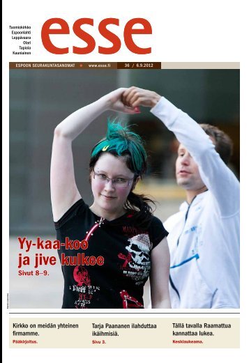 Esse 36/2012 (pdf) - Espoon seurakuntasanomat