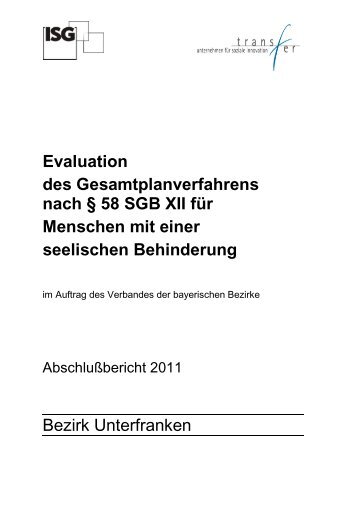 Evaluation des Gesamtplanverfahrens nach § 58 SGB XII für ...