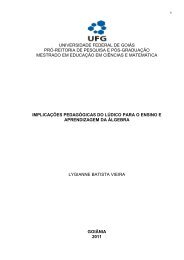 Texto da dissertaÃ§Ã£o - Mestrado em EducaÃ§Ã£o em CiÃªncias e ...