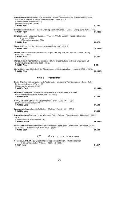 Katalog Teil 7 Teil 2 von Schlesien Nieder- und Oberschlesien
