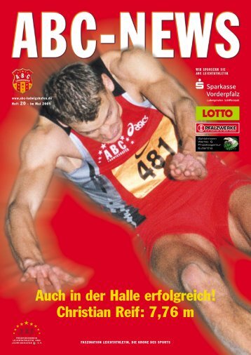 Auch in der Halle erfolgreich! Christian Reif: 7,76 m