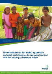 The contribution of fish intake, aquaculture, and ... - World Fish Center