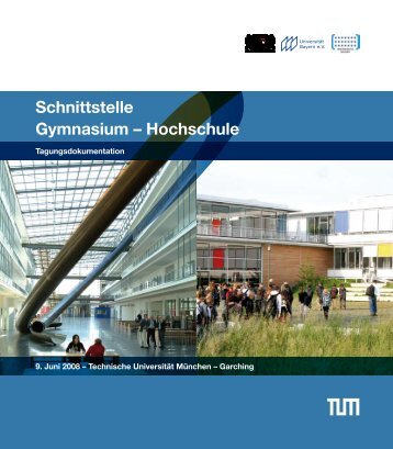 Schnittstelle Gymnasium – Hochschule - Bayern