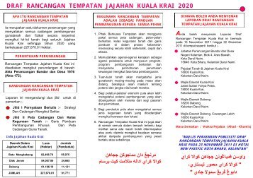 draf rancangan tempatan jajahan kuala krai 2020 - ePublisiti