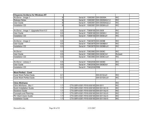 DOCS System Configuration Management Plan - U.S. Department of ...