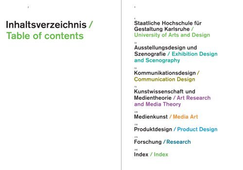 HfG Karlsruhe Jahresbericht Staatliche Hochschule für Gestaltung ...