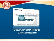 SRP Player for the JWX-30 - Support
