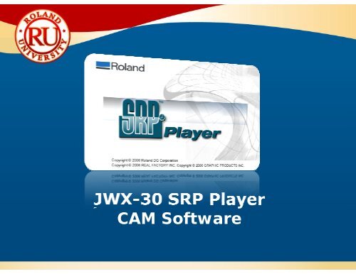 SRP Player for the JWX-30 - Support