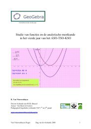 Studie van functies en de analytische meetkunde in ... - DPB Brugge