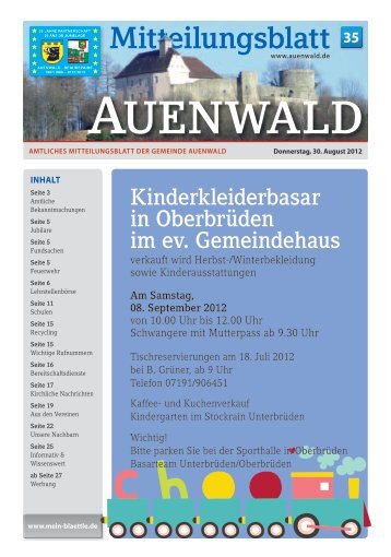 werbung - Gemeinde Auenwald