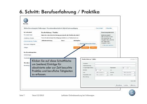 Leitfaden zur richtigen Onlinebewerbung bei Volkswagen