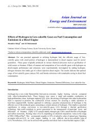 Effects of hydrogen in low-calorific gases on fuel consumption and ...