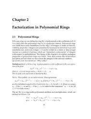 Chapter 2 Factorization in Polynomial Rings