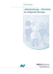 Asbestnachsorge – Information als erfolgreiche ... - BBRZ Gruppe