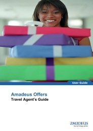 Amadeus Offers User Guide - Amadeus Qatar