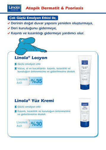 LinolaÃ‚Â® YÃƒÂ¼z Kremi LinolaÃ‚Â® Losyon - Vagisan