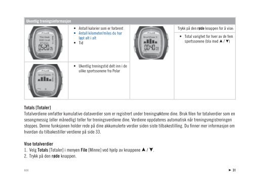 Polar RS200 Brukerveiledning