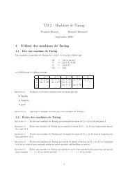 TD 2 : Machines de Turing - ENS Cachan