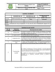 ITT-CA-MC-001 MANUAL DEL SGC.pdf - Instituto Tecnologico de ...
