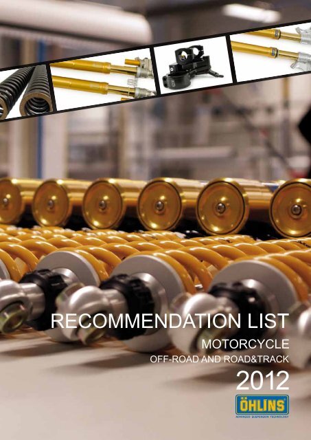 Choosing an Ã–hlins shock absorber is simple - Steve Cramer