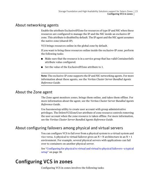 Veritas Storage Foundation™ and High Availability Solutions ...