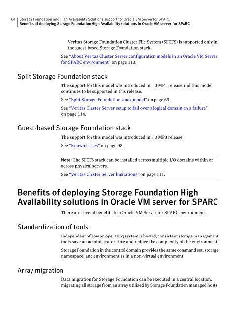 Veritas Storage Foundation™ and High Availability Solutions ...