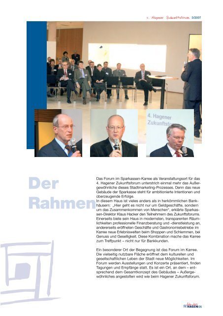 Zukunftsforum 4. Hagener - Isenbeck-Consulting. Christian Isenbeck