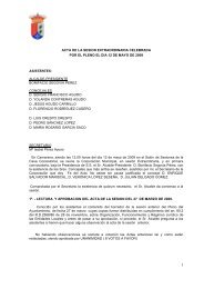 Acta del Pleno - Ayuntamiento de Camarena