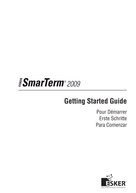 Getting Started Guide - Esker