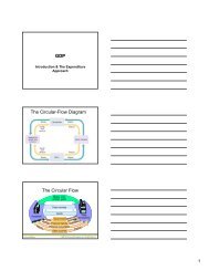 GDP The Circular-Flow Diagram The Circular Flow