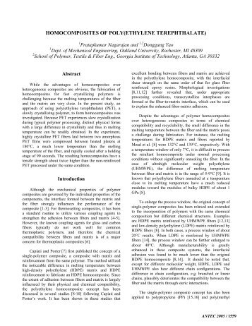 homocomposites of poly(ethylene terephthalate) - Burcham ...