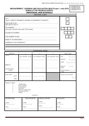 Questionnaire - Measurement, Learning & Evaluation Project