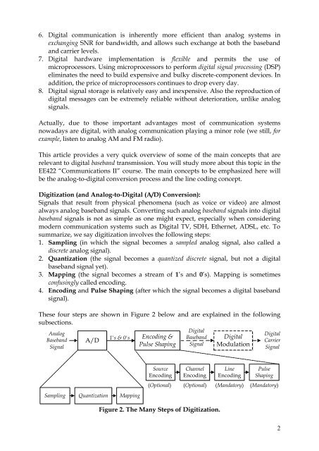 Communications I Dr. Mohammed Hawa Introduction to Digital - FET