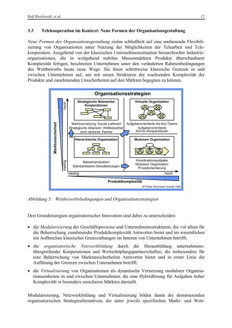 Telearbeit & Telekooperation - Lehrstuhl für Allgemeine und ...