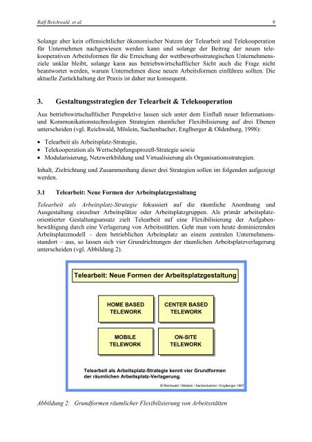 Telearbeit & Telekooperation - Lehrstuhl für Allgemeine und ...