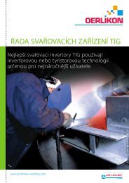 ŘADA SVAŘOVACÍCH ZAŘÍZENÍ TIG - Air Liquide Welding