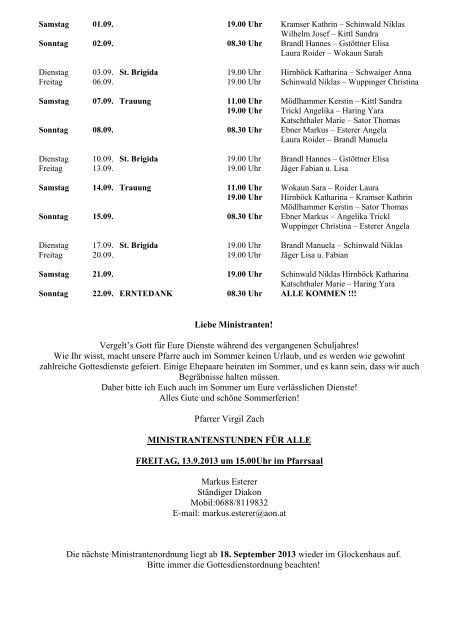 Ministrantenplan - Pfarre-henndorf.at