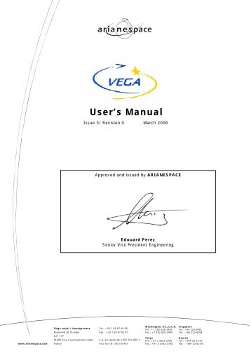 VEGA User's Manual - Arianespace