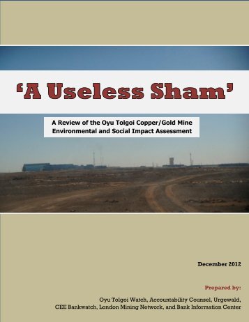 A Useless Sham - OT ESIA Review - Bank Information Center