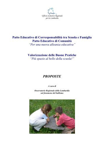 Patto Educativo di CorresponsabilitÃ  tra Scuola e Famiglia