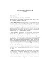 ECO 5282: Financial Economics II - Mailer Fsu - Florida State ...
