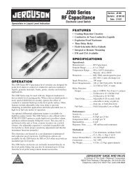 J200 Series RF Capacitance Switch - Clark Reliance