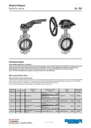 Absperrklappen Typ 150 - Krombach