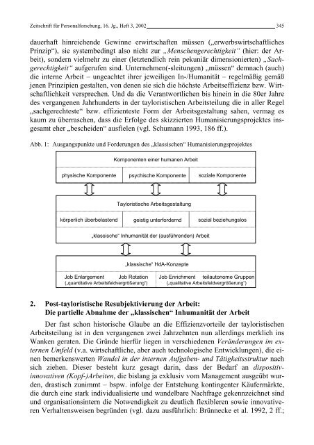 Thomas Kuhn Humanisierung der Arbeit: Ein Projekt vor dem ...