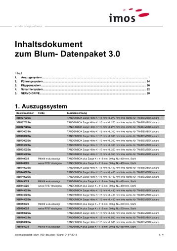 Informationsblatt - imos