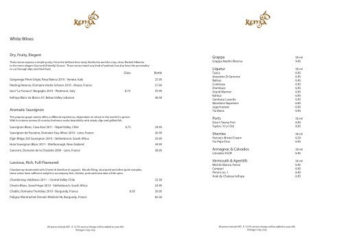 Wine List (PDF) - Kenza