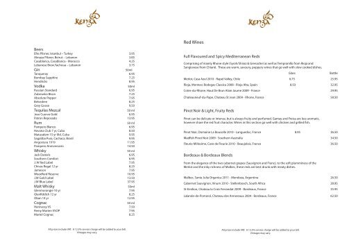 Wine List (PDF) - Kenza