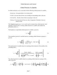 Orbital Periods of a Satellite